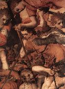 FLORIS, Frans The Fall of the Rebellious Angels (detail) dg oil painting